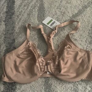 Meleneca Women's Tan Lace underwire Bra